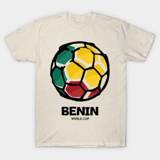 Benin Football Country Flag T-Shirt